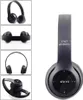 A collage of four images showing different views of black wireless headphones, with a larger image of the headphones on the right. Produktbild-Vorschau
