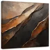 Leinwandbild 3D braun strukturierte Abstraktion 50x50 Feeby Produktbild-Vorschau 1
