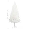 vidaXL Künstlicher Weihnachtsbaum Naturgetreue Nadeln Weiß Produktbild-Vorschau 7
