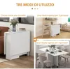 Platzsparender Klapptisch mit 2 ausklappbaren Tischplatten Produktbild-Vorschau 6