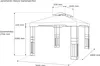 paramondo Deluxe Gartenpavillon, 4 x 3 m, anthrazit Produktbild-Vorschau 7