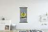 MuchoWow® Textilposter Blaumeise - Vogel - Zweig - Gelb - Produktbild-Vorschau 2