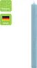Stearin Stabkerze - taubenblau Produktbild-Vorschau 4
