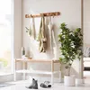 UMBRA FLIP 8 HOOK Garderobenleiste Garderobe Haken Wallnuss Produktbild-Vorschau 13