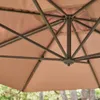 Ombrellone rettangolare decentrato, 3x4m, Beige Anteprima dell’immagine prodotto 5