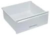A white plastic drawer, possibly for a refrigerator or freezer. Podgląd zdjęcia produktu