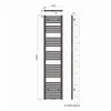 SONNI Handdoekradiator, handdoekdroger, 1800 x 400 mm, Productafbeelding-voorbeeld 10