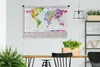 MuchoWow® Wandteppich Wandbehang Weltkarte - Aquarell - Produktbild-Vorschau 3
