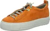 A single orange sneaker with a white platform sole is shown against a white background. Produktbild-Vorschau