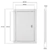 ADGO - Revisionsklappe 25x40 Revisionstür, Metall - Weiß, Produktbild-Vorschau 3