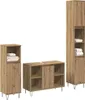 vidaXL Badezimmermöbel-Set 3 Stk. Artisan-Eiche 30 x 30 x Produktbild-Vorschau 1