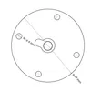 Möbelfuß Metall Schwarz höhenverstellbar 120–180 mm Produktbild-Vorschau 3
