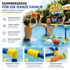 Gioco acquatico 2 in 1 con canestro da basket e porta da Anteprima dell’immagine prodotto 7