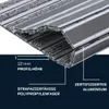 POLENTEX Aluminium Fußmatte für Türen mit Rahmen 80x60 cm, Produktbild-Vorschau 2