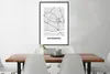 MuchoWow® Gerahmtes Poster Offenberg - Stadtplan - Produktbild-Vorschau 3