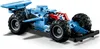 A blue LEGO Technic Monster Jam Megalodon toy car is shown from a three-quarter front angle against a white background. Podgląd zdjęcia produktu