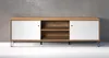CALICOSY - Meuble TV 2 portes et 2 niches blanc mat L183 cm Voir les images du produit 20