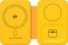 A yellow foldable wireless charger with multiple charging pads. Voir les images du produit