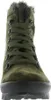 A close-up front view of a green boot. Produktbild-Vorschau