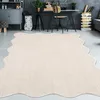 Beige Teppich pflegeleicht moderne Wellenform Größe - 160 x Produktbild-Vorschau 1