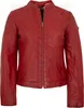 Mauritius - Damen Lederjacke Lammnappa Kapuze rot : 3XL Produktbild-Vorschau 4