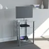 Hifi nábytek Rack Alu Glass Phono Media Rack Bilus Náhled obrázku produktu 5