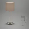 Tischleuchte BRILONER LEUCHTEN FABRIC, 25 W, IP20, taupe, Produktbild-Vorschau 5