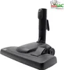 A black vacuum cleaner attachment is displayed against a white background. A logo with text 'MisterVac' and 'dustbags for you' is in the top right corner. Produktbild-Vorschau