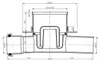Bruckner Bodeneinlauf 105x105 durchgehend, DN50, polierter Produktbild-Vorschau 2