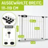 Barrière de sécurité Merle 111 - 119 cm blanche Voir les images du produit 2