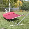 Stabhängematte rot/beige mit Kissen - gefüttert Olefin Produktbild-Vorschau 8