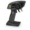 A black remote control for an RC car, shown from a slightly angled front view against a white background. Voir les images du produit