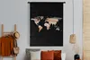 MuchoWow® Wandteppich Wandbehang Weltkarte - Farben - Produktbild-Vorschau 5