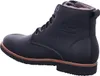 A black leather boot with fur lining. Produktbild-Vorschau
