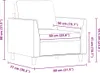 vidaXL Sessel Weinrot 60 cm Kunstleder Produktbild-Vorschau 8