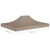 vidaXL Partyzelt-Dach 4x3 m Taupe 270 g/m² Produktbild-Vorschau 12