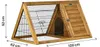 Klec pro slepice „Biscotte“ – 100 x 62 x 52 cm – hnědá Náhled obrázku produktu 3