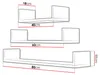 Set závěsných polic HARKEN 4 - dub sonoma Náhled obrázku produktu 4