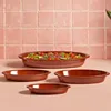 4er Set Ovale Auflaufform Boris Ton 32x18cm Größe M Produktbild-Vorschau 5