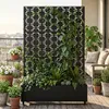 Cloison « Aaskis » avec jardinière à roulettes en acier, Voir les images du produit 8