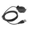 A black USB charging cable with a magnetic dock for a smartwatch. Produktbild-Vorschau