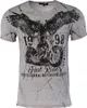 Brandneu Designer T-Shirt CARISMA Grau Bike and Eagle-Print Produktbild-Vorschau 1