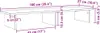 vidaXL Supporto per monitor rovere Sonoma 100x27x15 cm Anteprima dell’immagine prodotto 7