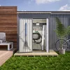 GIHAUVIA Metall Gerätehaus grau 140x72,4x182 cm (B x T x H) Produktbild-Vorschau 10