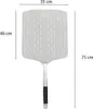 Paletta per pizza in alluminio con fori Cozze 75 x 40 x 35 Anteprima dell’immagine prodotto 4