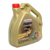 A gold colored plastic container of Castrol Power 1 Racing 4T 10W-50 4 Liter motor oil, shown on a white background. Produktbild-Vorschau