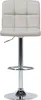 A single beige bar stool with a silver adjustable base is shown against a white background. Náhled obrázku produktu