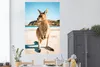 MuchoWow® Poster Känguru - Strand - Braun 120x180 cm - Produktbild-Vorschau 3