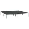 A black metal bed frame is shown against a white background. Podgląd zdjęcia produktu