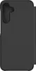 A black flip case for a smartphone. Produktbild-Vorschau